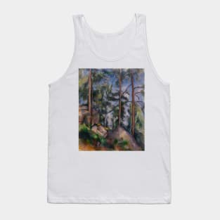 Pines and Rocks by Paul Cezanne Tank Top